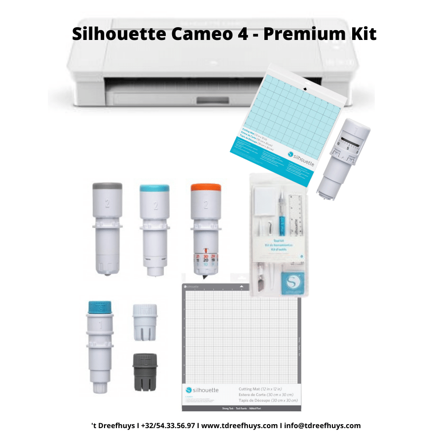 White CAMEO 4 Machine w/ Starter Kit - Silhouette