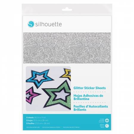 sectie uitstulping gallon Printbaar Glitter Stickerpapier SILHOUETTE - Silhouette-winkel.com