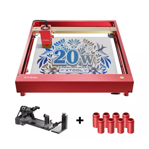 xTool M1 10W Laser Engraver Bundle, with RA2 Pro Rotary, Riser