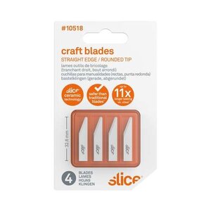 Slice Lames outils de bricolage (tranchant droit, bout arrondi)