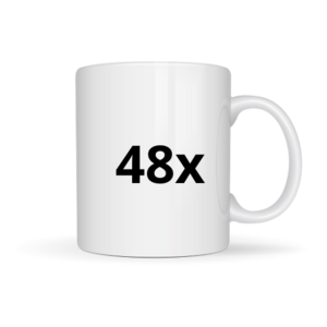 48x Mug Blanc Sublimable AAA + Bôite